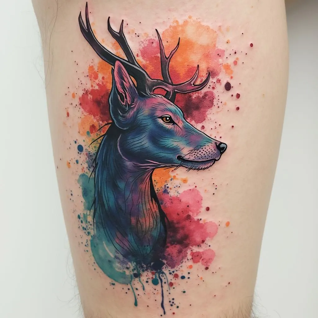Tatuaje acuarela