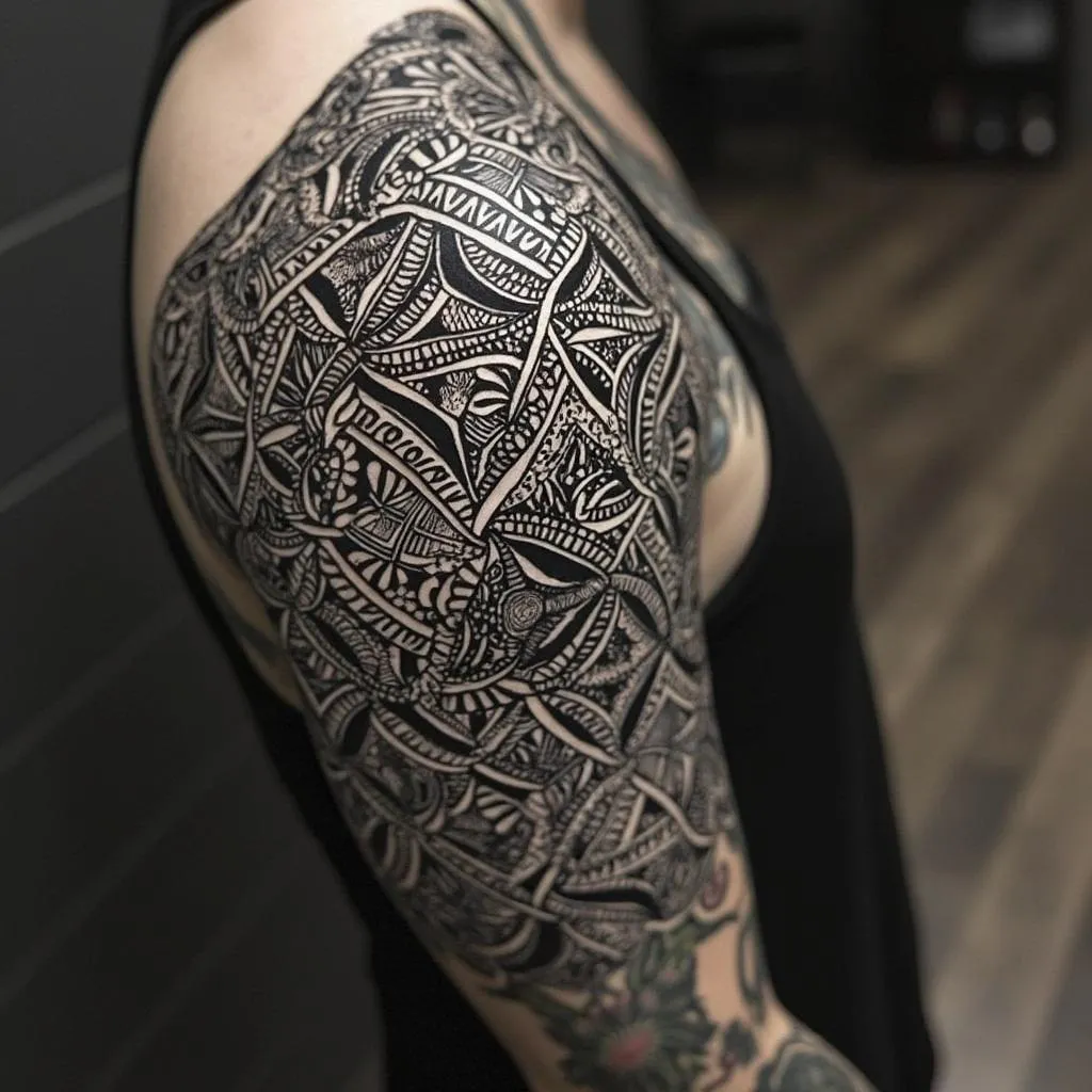 Tatuaje blackwork